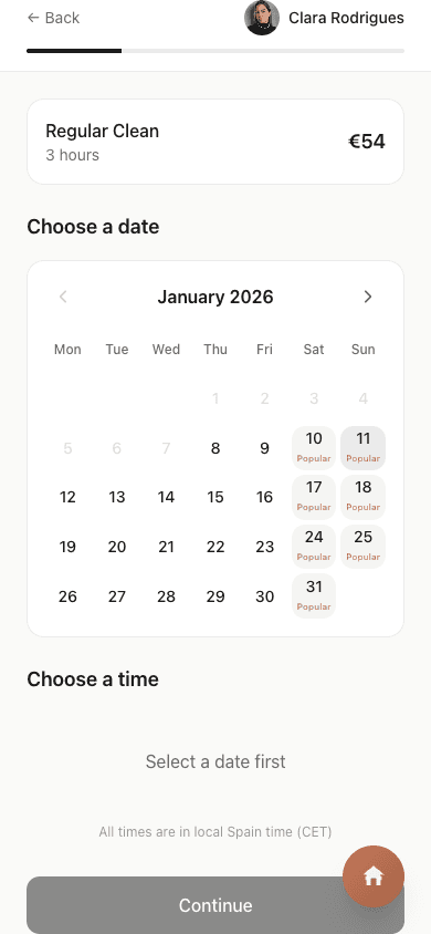 Choose your date