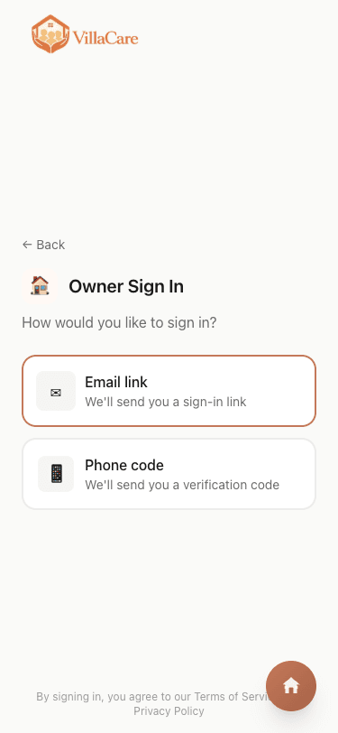 Choose how to sign in