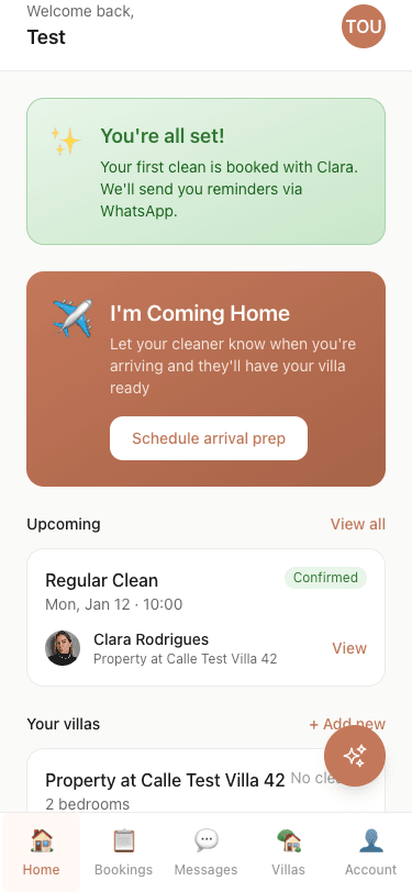 Booking confirmed