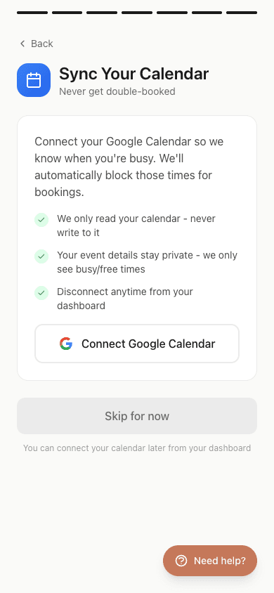 Conecta tu calendario